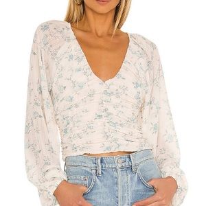 Free people Final Rose Top smocked top